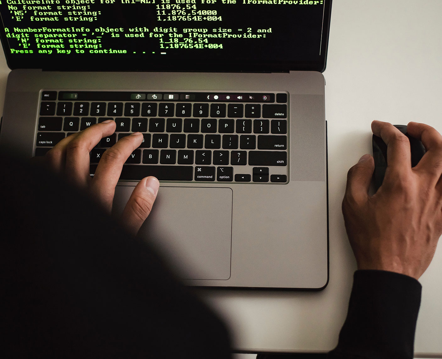 Laptop Screen with Code 1